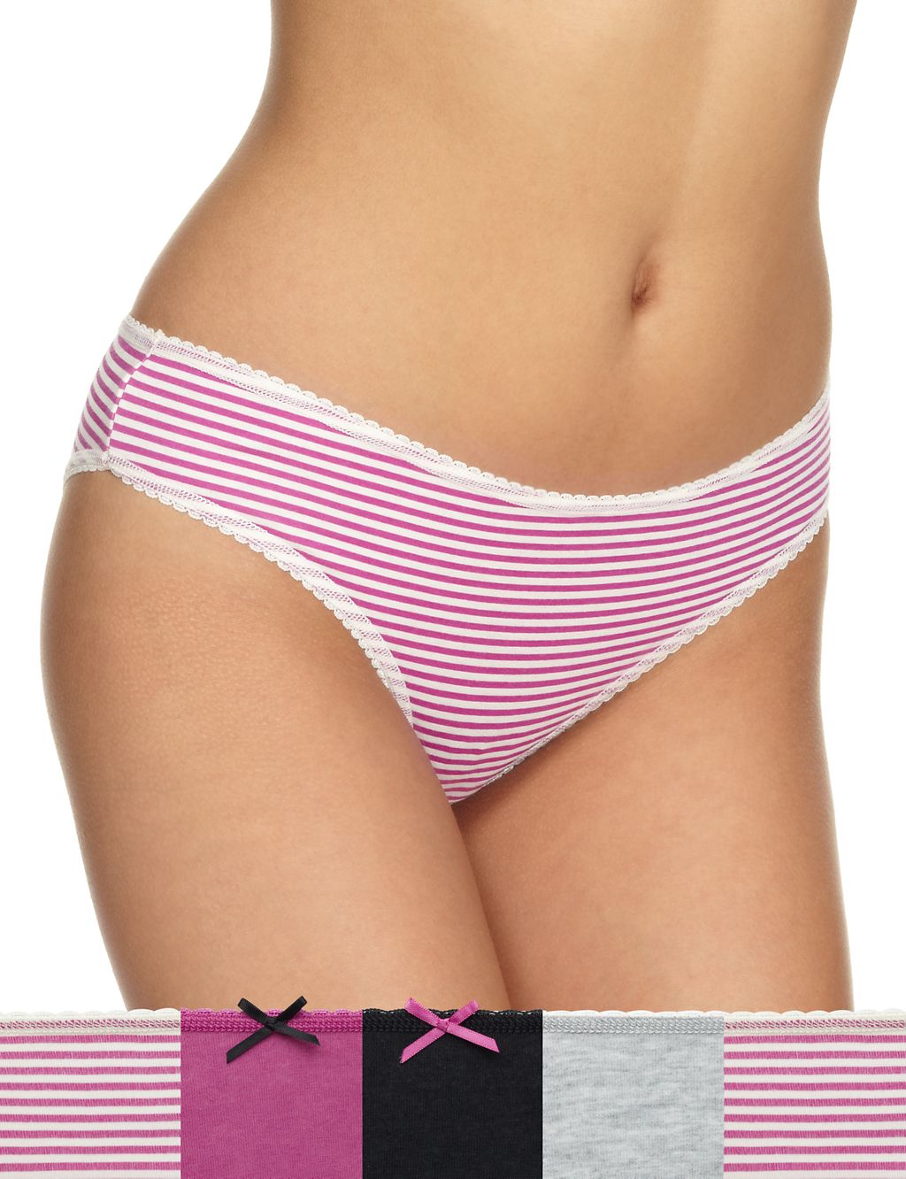 5 Pack Cotton Rich Assorted Brazilian Knickers 3 of 4
