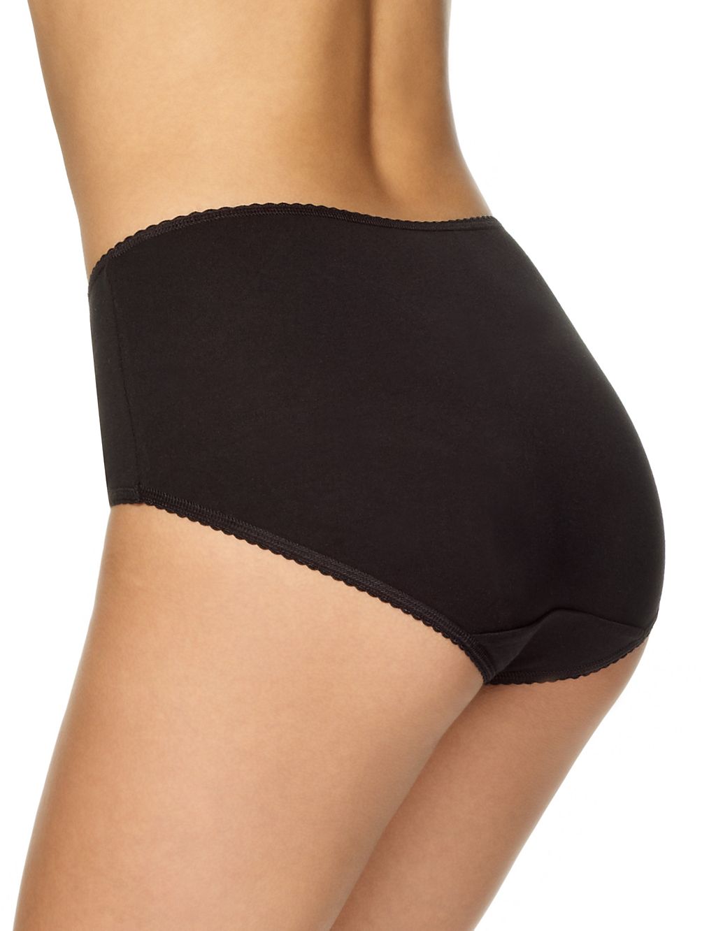 5 Pack Cotton Rich High Rise Midi Knickers 2 of 4