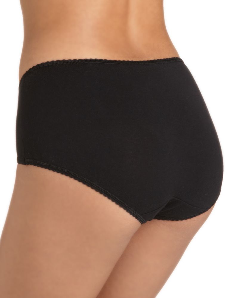 5 Pack Cotton Rich High Rise Midi Knickers 4 of 4