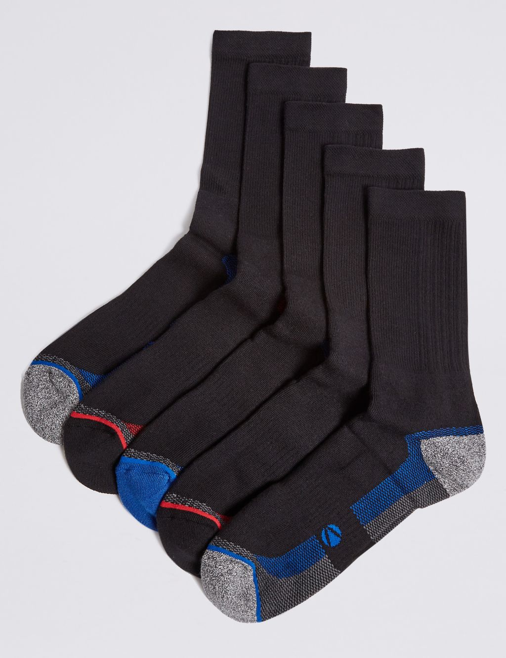 5 Pack Cotton Rich Sports Socks 1 of 1