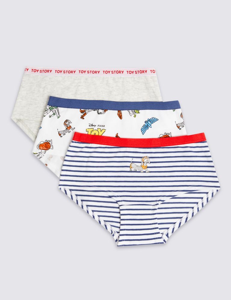 5 Pack Cotton with Stretch Toy Story™ Shorts (6-16 Years) 2 of 2