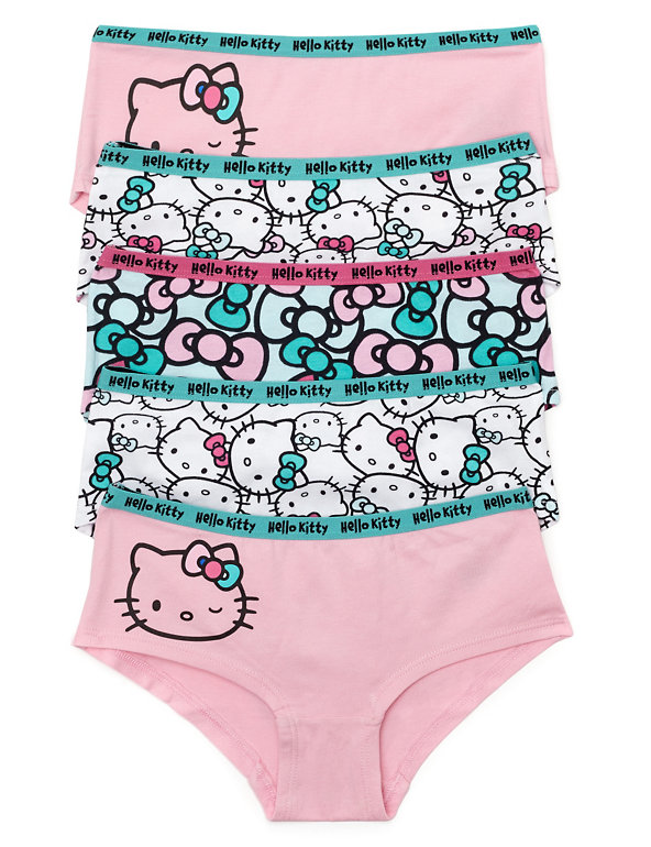 5 Pack Hello Kitty Cotton Rich Shorts (6-16 Years) Image 1 of 1