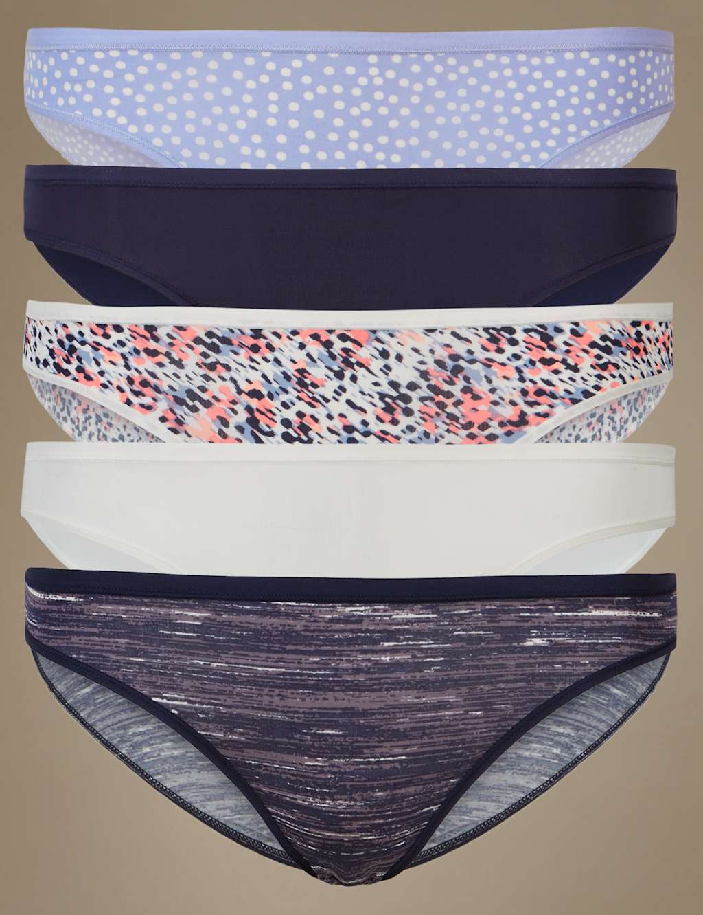 5 Pack No VPL Bikini Knickers | M&S Collection | M&S