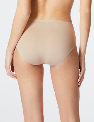 5 Pack No VPL Microfibre High Leg Knickers, M&S Collection