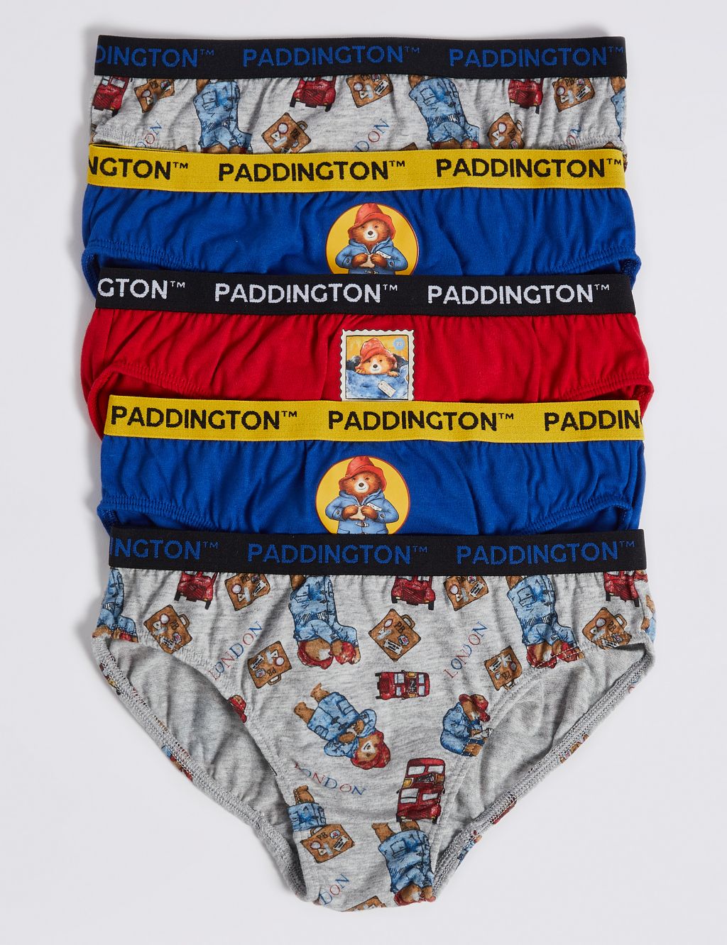 5 Pack Paddington™ Briefs (18 Months - 8 Years) 1 of 2