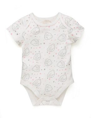 5 Pack Pure Cotton Bodysuits Image 2 of 6