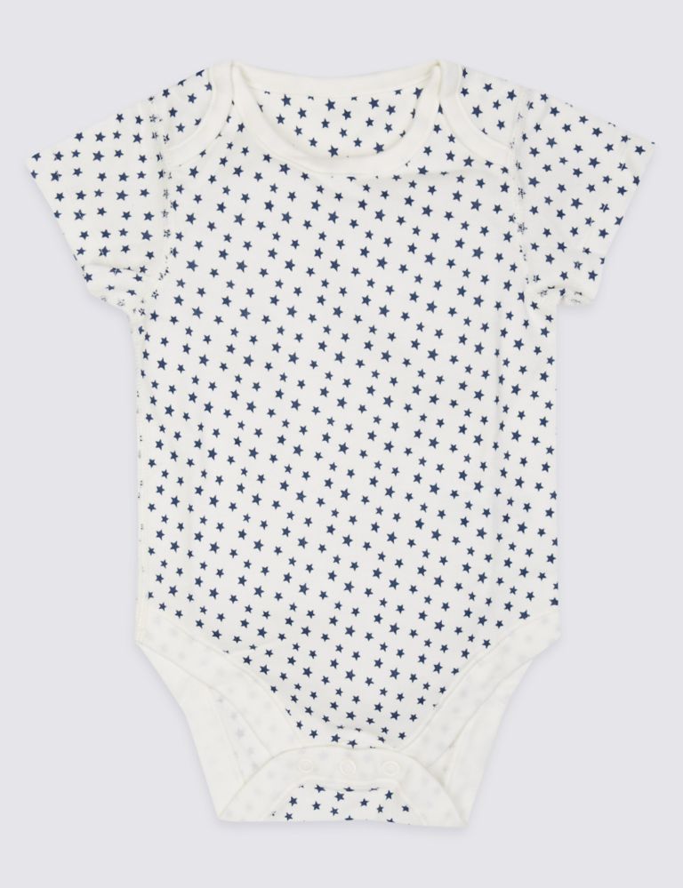 5 Pack Pure Cotton Bodysuits 2 of 7