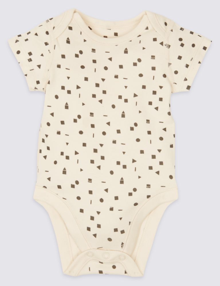5 Pack Pure Cotton Bodysuits 5 of 9
