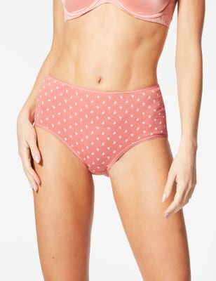 5 Pack Pure Cotton Midi Knickers, M&S Collection