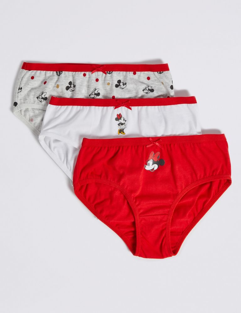 5 Pack Pure Cotton Minnie Mouse™ Briefs (18 Months - 12 Years) 2 of 2