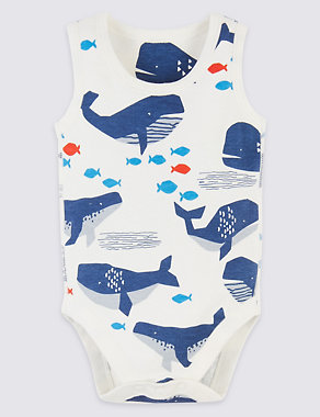 5 Pack Pure Cotton Nautical Bodysuits Image 2 of 8