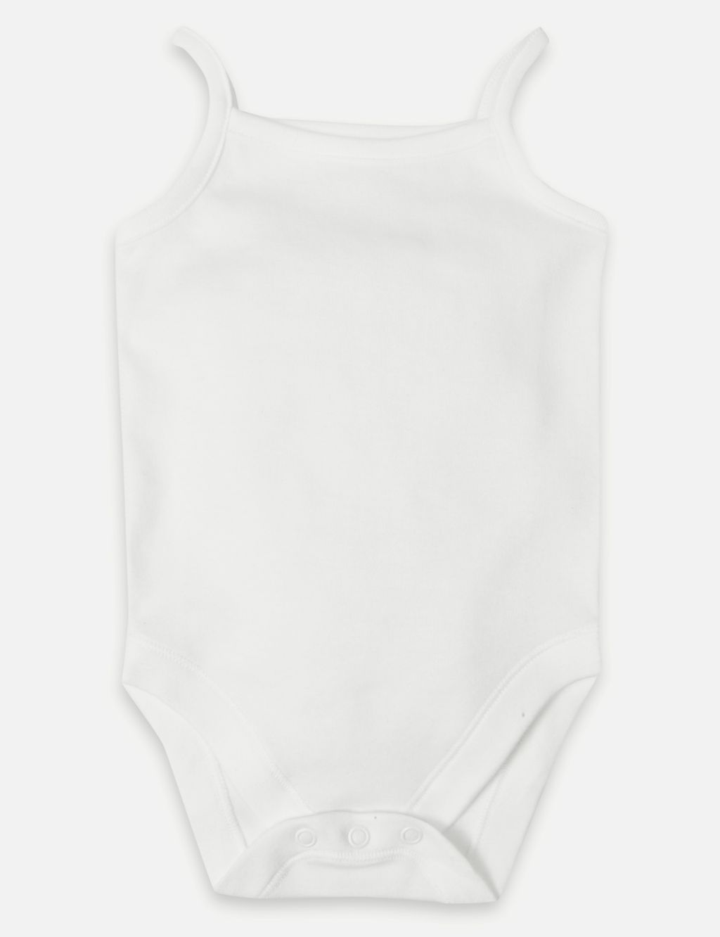 5 Pack Pure Cotton Strap Bodysuits 1 of 4