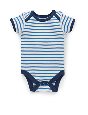 5 Pack Pure Cotton Transport Bodysuits Image 2 of 5