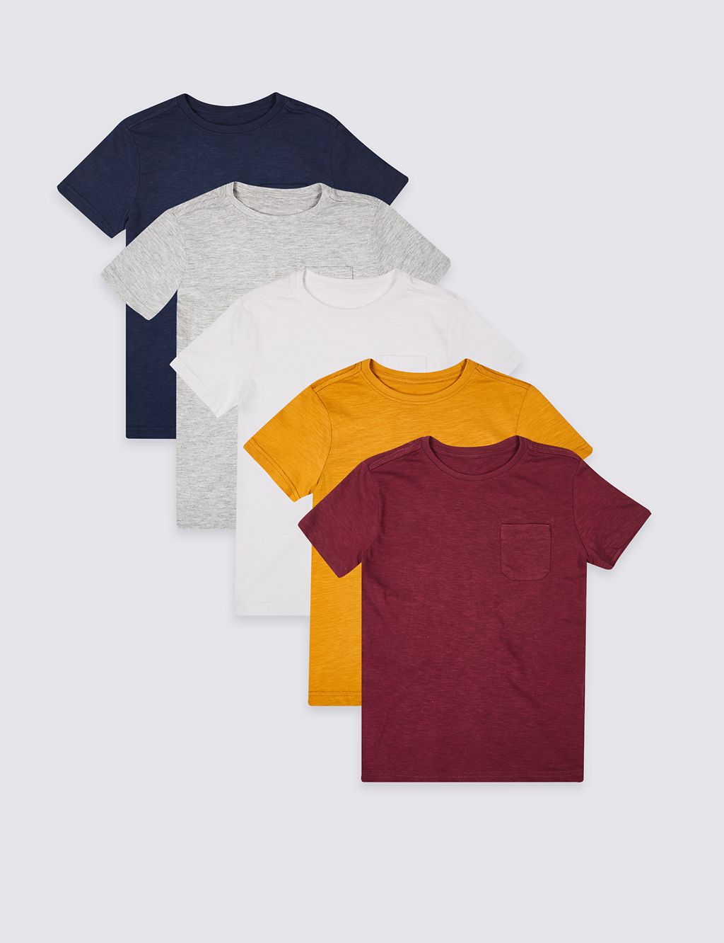 5 Pack Short Sleeve T-Shirts (3-16 Years) 3 of 4