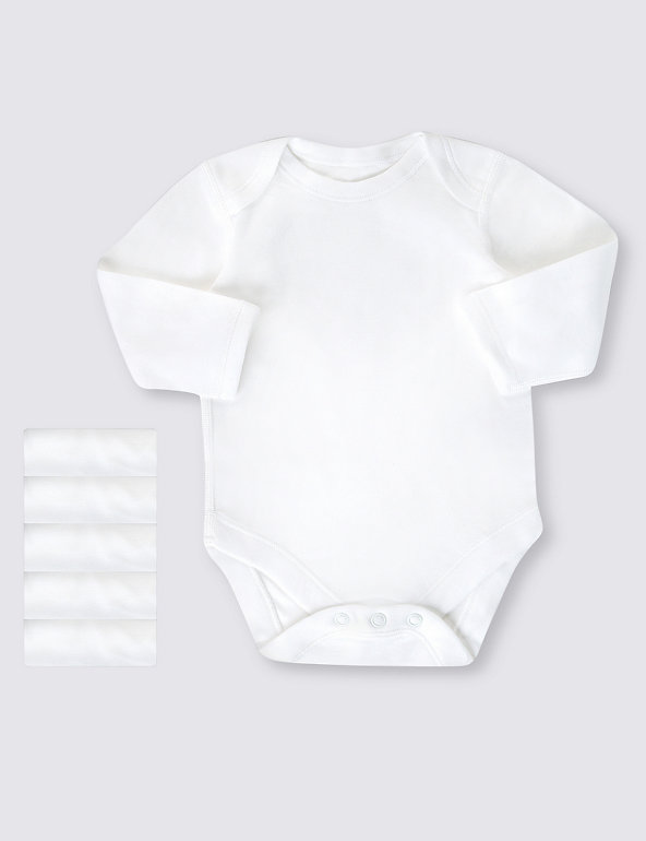 5 Pack Superfine Cotton Bodysuits Image 1 of 1