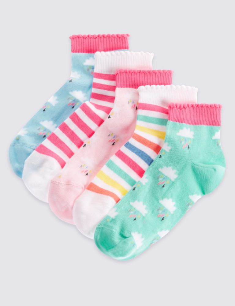 5 Pack of Cotton Rich Socks with Freshfeet™ (12 Months - 14 Years) 1 of 1