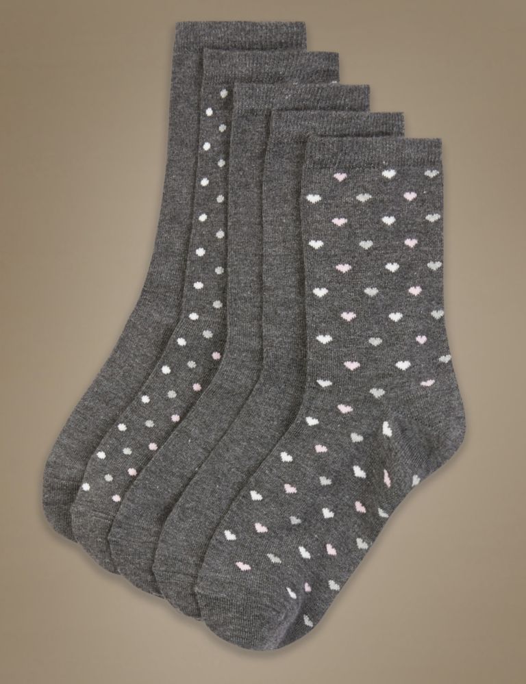 5 Pair Pack Supersoft Assorted Socks 2 of 2
