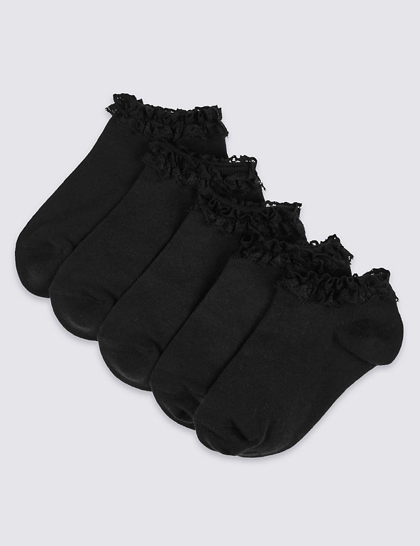 5 Pairs of Ankle Socks (3-14 Years) Image 1 of 1
