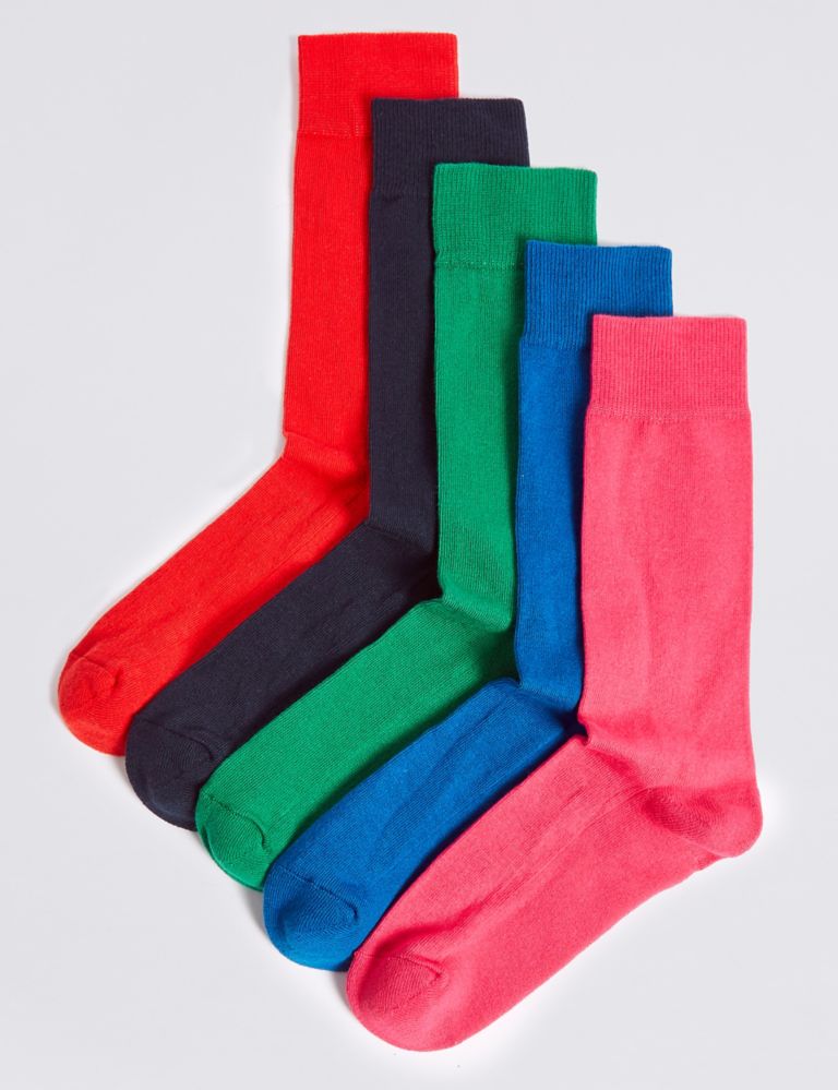 5 Pairs of Cool & Freshfeet™ Assorted Socks 1 of 1
