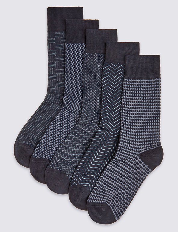 5 Pairs of Cool & Freshfeet™ Socks Image 1 of 2