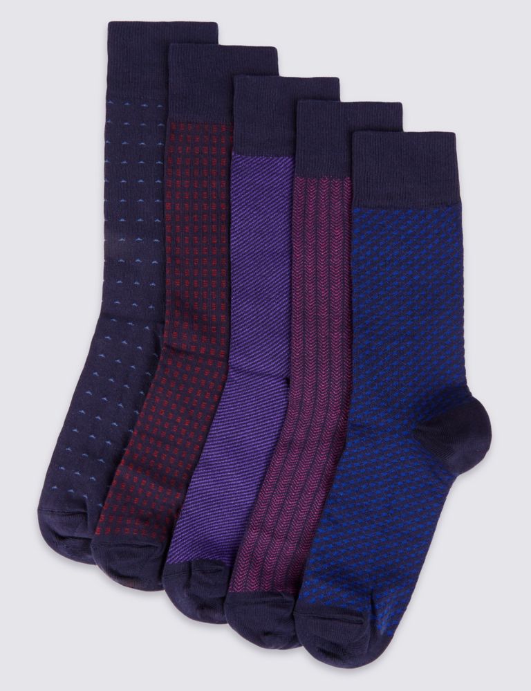 5 Pairs of Cool & Freshfeet™ Socks 1 of 1