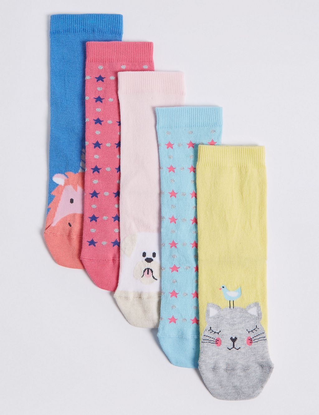 5 Pairs of Cotton Rich Novelty Socks (1-14 Years) 1 of 1