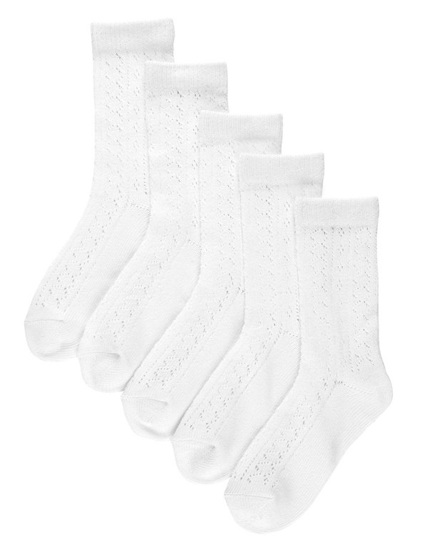5 Pairs of Cotton Rich Pelerine Socks Image 1 of 1