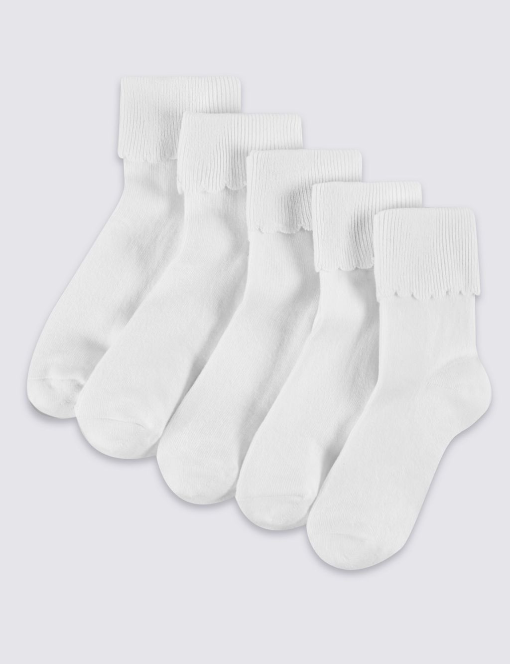 5 Pairs of Cotton Rich Socks (2-14 Years) 1 of 1