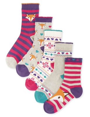 5 Pairs of Fox Socks | M&S