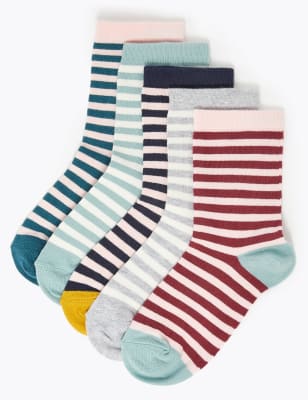 Ladies Design pattern printed Colored Socks Cotton Rich Lycra Everyday Sock 4-7