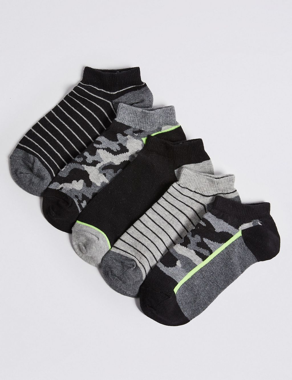 5 Pairs of Trainer Liner Socks 1 of 1