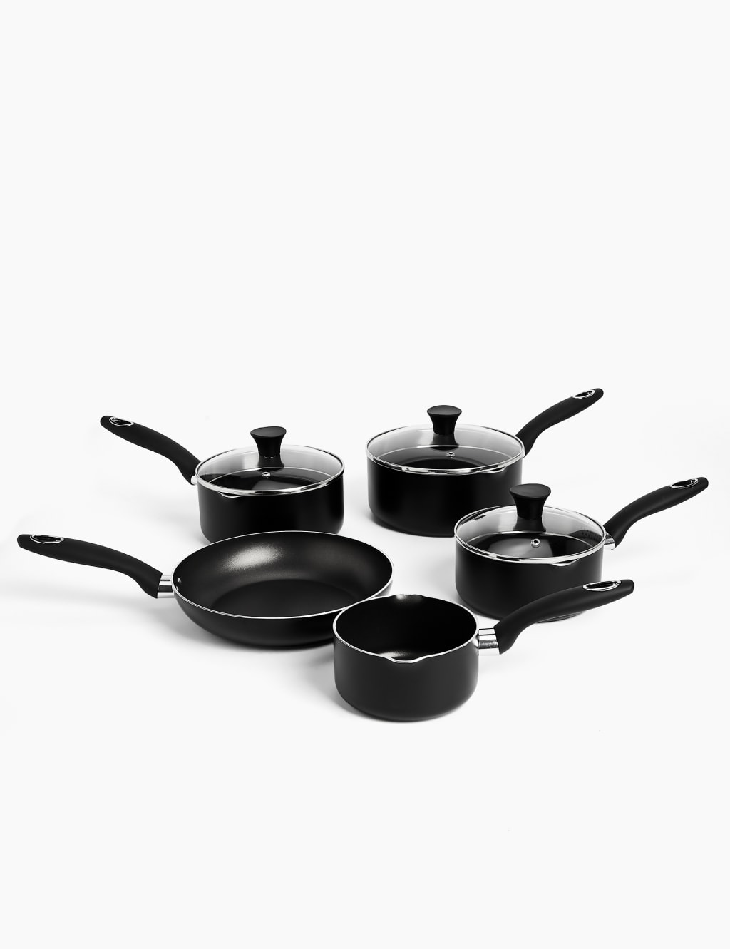 5 Piece Aluminium Pan Set M&S