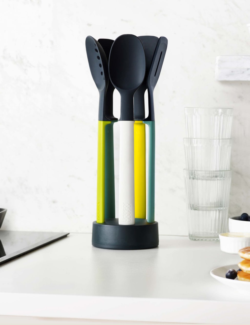 5 Piece Elevate Utensil Set with Stand Joseph Joseph M&S