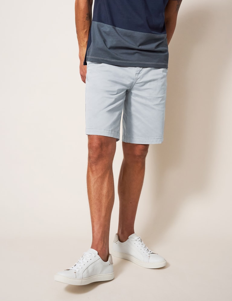 M&s mens white shorts top