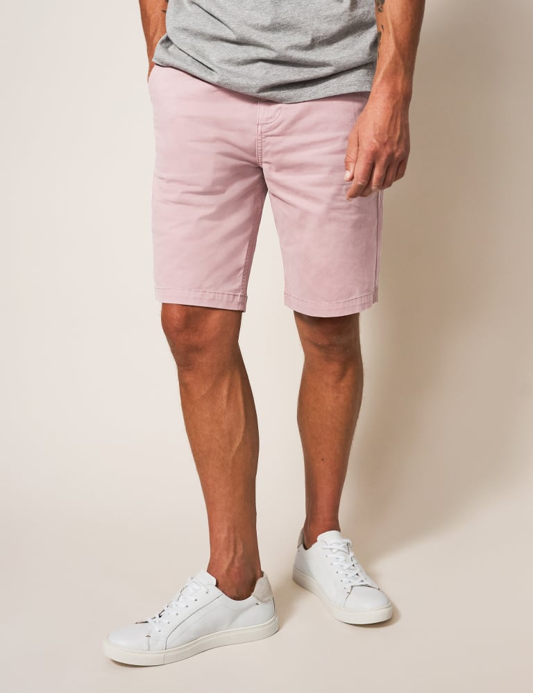 5 Pocket Chino Shorts, White Stuff