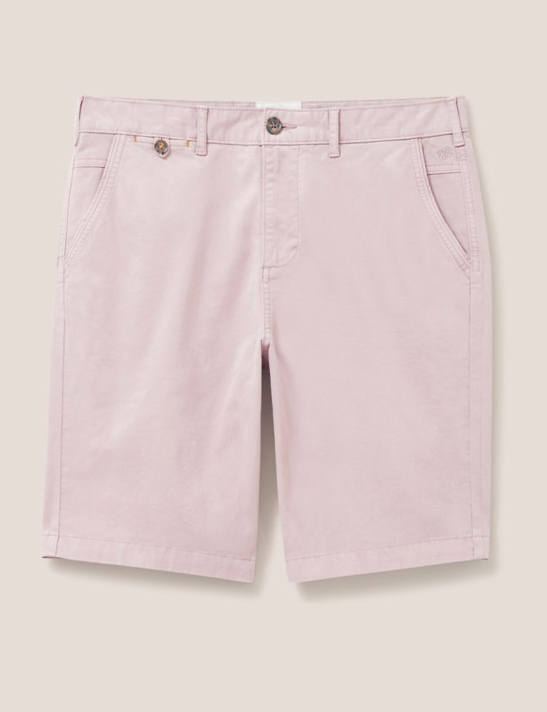5 Pocket Chino Shorts, White Stuff