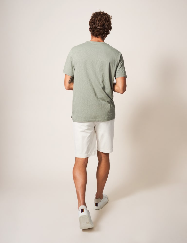 M&s mens white shorts top