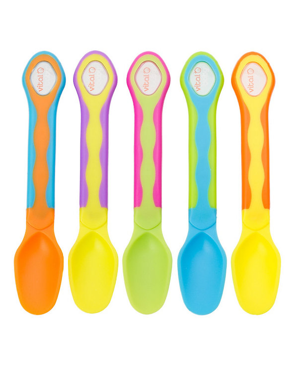 5 Soft Tip Weaning Spoons Image 1 of 2