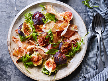 A Bursa fig and parma ham salad