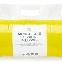 Two-pack of microfibre pillows