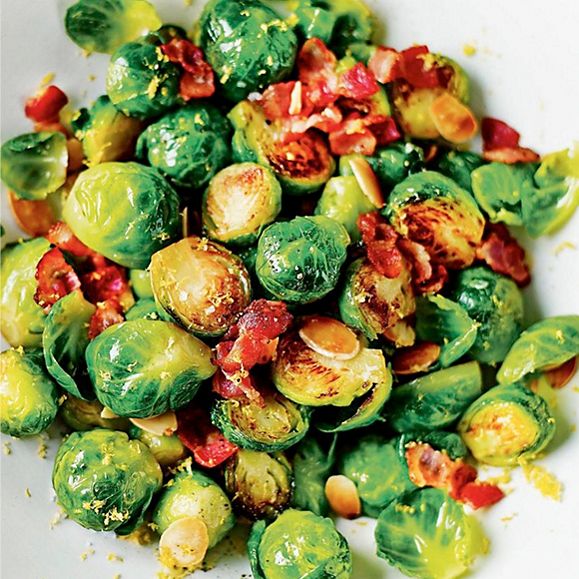 Sauteed sprouts with bacon recipe