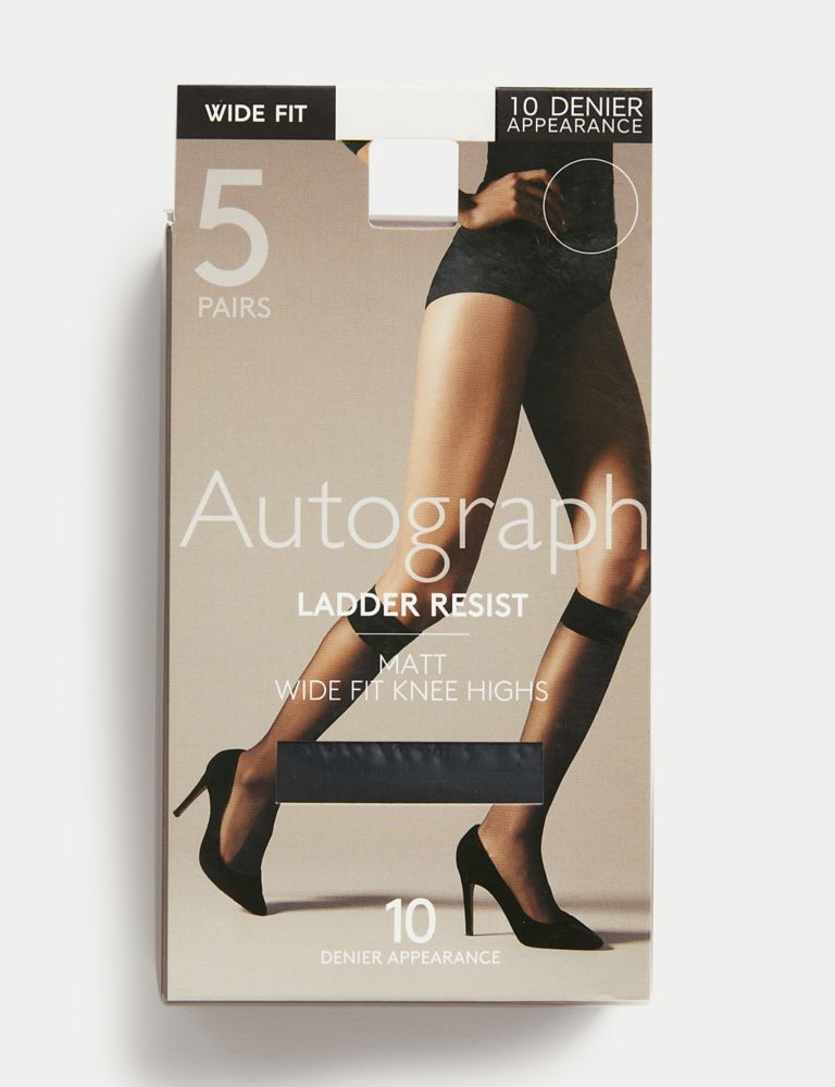 MARKS & SPENCER AUTOGRAPH Cocoa Ladder Resist 10 Denier Appearance Tights  £4.50 - PicClick UK