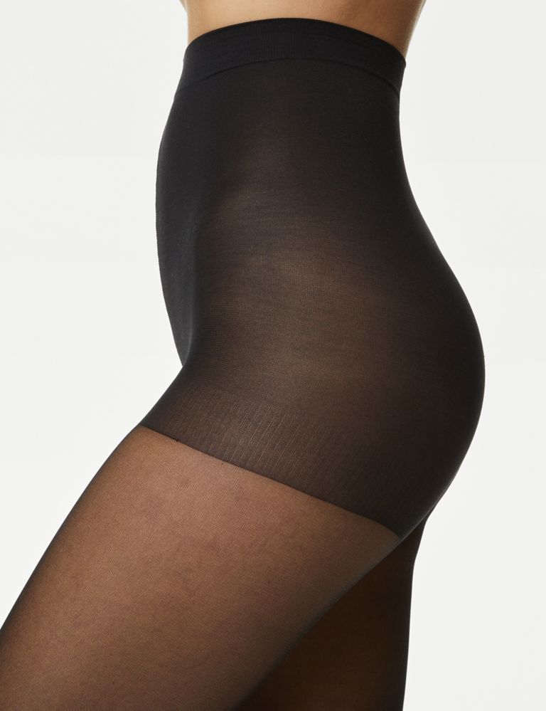 5pk 15 Denier Body Shaping Shine Tights, M&S Collection