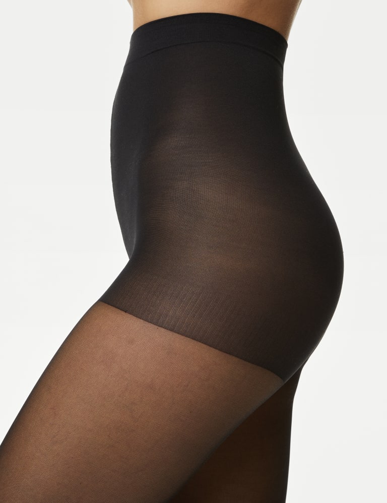 5pk 15 Denier Body Shaping Shine Tights, M&S Collection