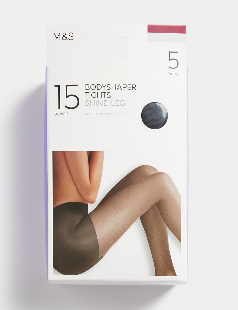 Buy Tan Brown Bum/Tum/Thigh Gloss Shaping 20 Denier Tights from