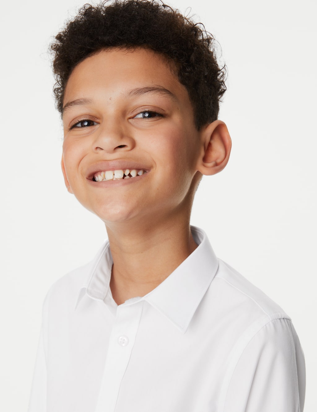 5pk Boys' Regular Fit Easy to Iron School Shirts (2-18 Yrs) 2 of 6
