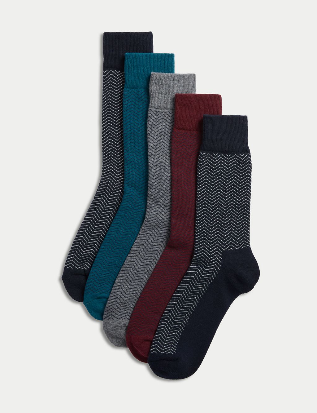 5pk Cool & Fresh™ Cotton Rich Socks | M&S Collection | M&S