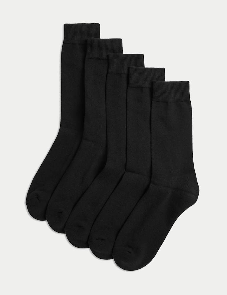 Unit No Show Essential 5 Pack Bamboo Socks - Multi