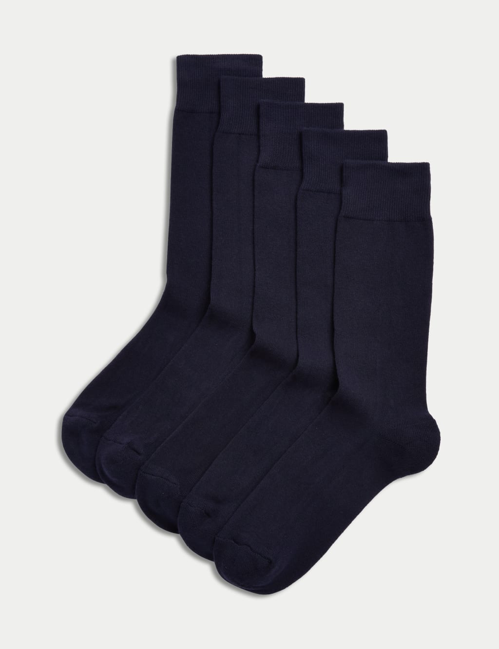 Navy, Mens Ashley Trainer Socks