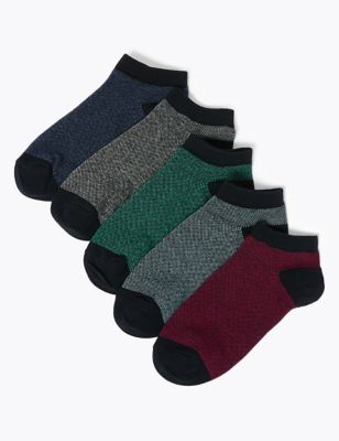 5pk Cool & Fresh™ Trainer Socks | M&S Collection | M&S